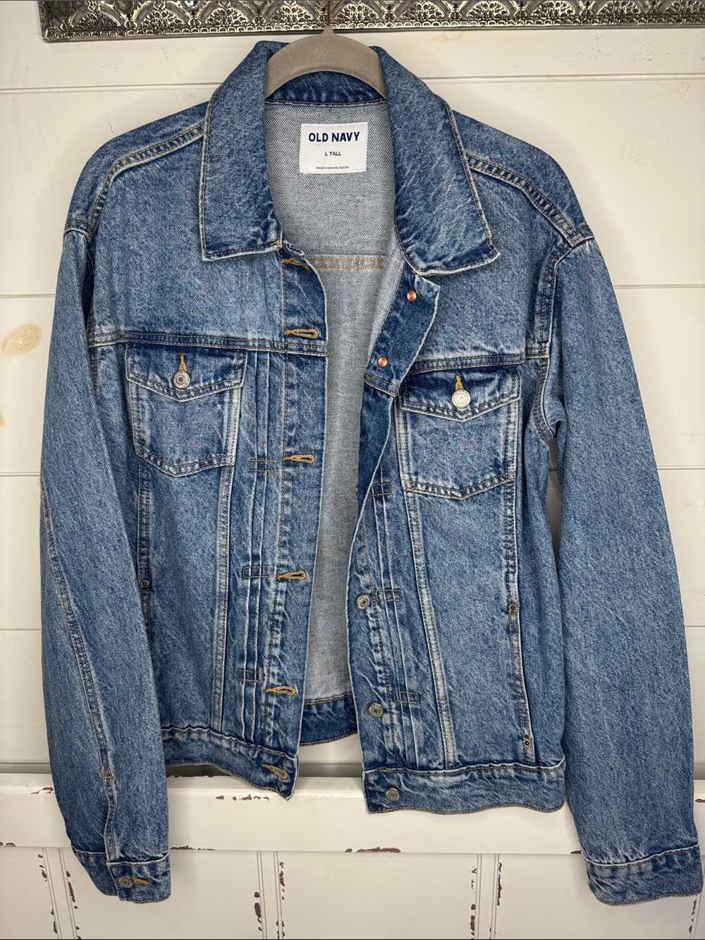 Old Navy Light Blue Women's Denim Jacket with Chest Pockets